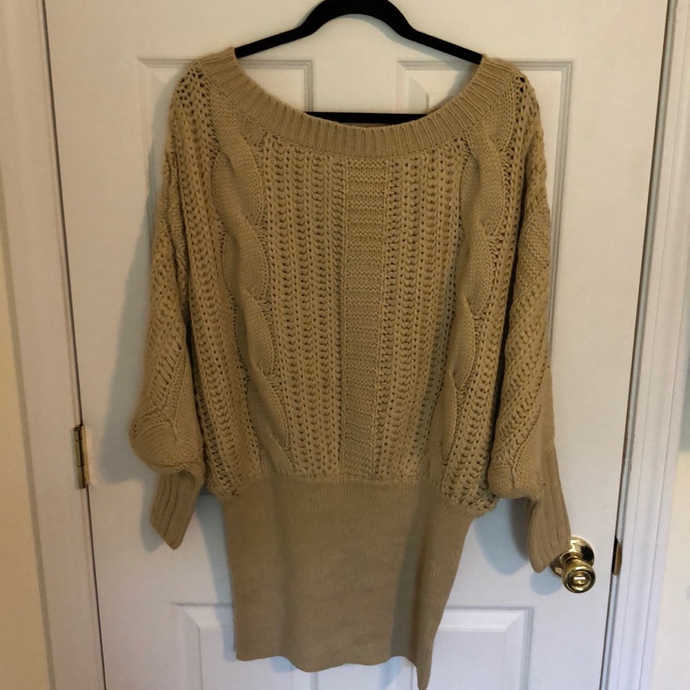 Women’s off the shoulder sweater dress